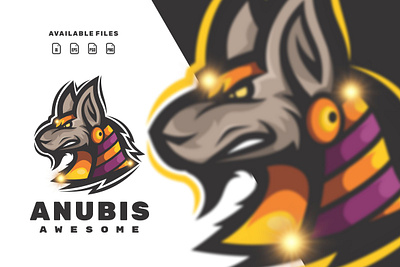 anubis animation anubis branding design esport flat game illustration logo typography vector