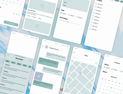 E-commerce Wireframes app design ui ux