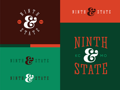 Ninth & State Bar ampersand and bar brandidentity branding cocktails design logo logodesign typography yes