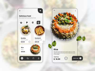 Food Order App app design concept creative design design design agency mobile app design mobile ui mobile ux product design ui ui ux design ui ux design ui ux design agency ux visual design