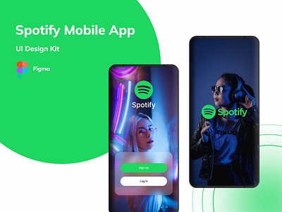 Spotify app design kit app app design clean design daily design challenge design design challenge devign tech dwa devigners figma library mockups music spotify ui design ux ux design ux interaction