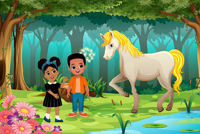 kids book illustration book book cover children book design graphic design illustration kids book