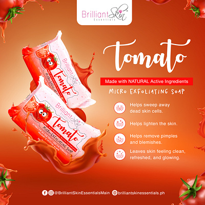 BSEI Tomato Soap Advertisement layout