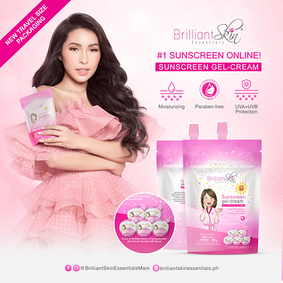 BSEI Sunscreen gel-cream Advertisement layout