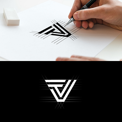 VT monogram logo branding design graphic design icon illustration illustrator logo vector