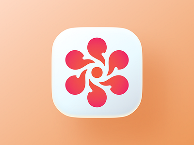 Phoenix icon! app big sur brand brand identity branding fire flower gradient icon illustration ios logo logo design mac mark phoenix rebrand rebranding symbol ui