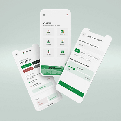 App design for Agro Mall agriculture app clean coming soon crop dashboard ecommerce farm farming financial inclusion illustration landing page logo minimal mobile app ui ux vector wallet