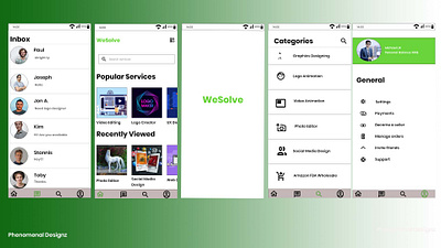 Freelance marketplace app app design ui userexperience ux