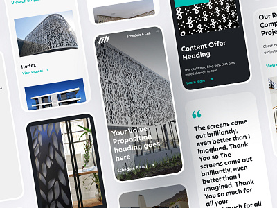 Tilt Mobile Screens design hubspot mobile responsive design ui ux web website