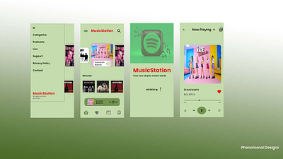 Music App adobe xd app branding design graphic design interaction ui user experience ux