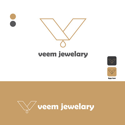 Veem Jewelary Logo 3d animation branding design graphic design illustration jewelary logo logo motion graphics ui vector