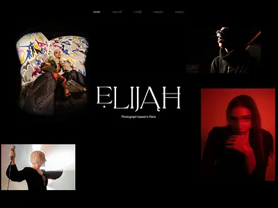 Elijah portfolio graphic design portfolio ui website