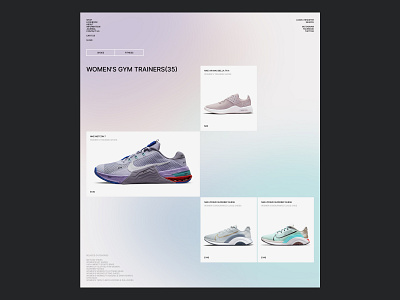 Minimal catalog concept clean concept e commerce gradient grid layout minimal modern website градиент концепт минимализм сетка