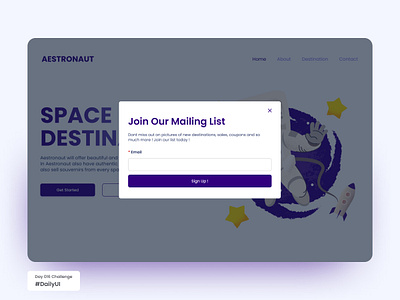Pop Up / Layout For Daily UI Challenge Day 016 daily 016 daily ui dailyui layout pop up ui user interface visual design website
