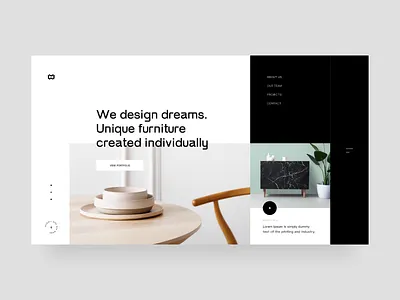 Furniture designers - Concept shots design design ui design ux furniture homepage house interior interior design landing page landingpage layout modern interior office site ui ux web web design webdesign wood