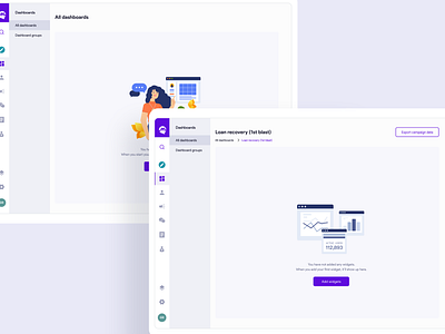 Empty States dashboard uidesign