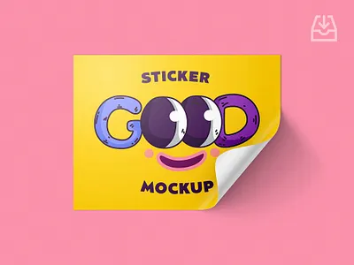 Free Download: Rectangle Stickers Mockup pixelbuddha