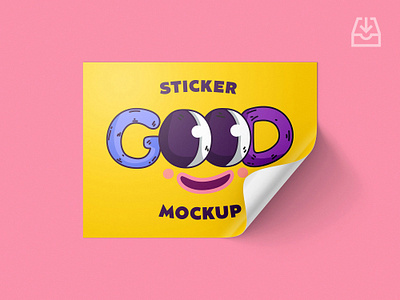 Free Download: Rectangle Stickers Mockup pixelbuddha