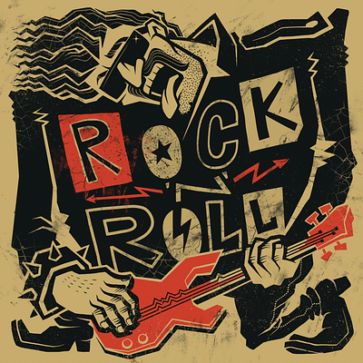 Rock'n'Roll illustration oleggert rocknroll