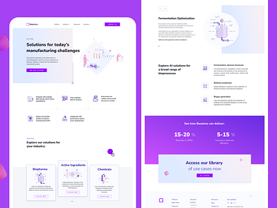 Data Solutions | Manufactoring Data ai artificial inteligence big data case study data home page manufacturing ui webflow website