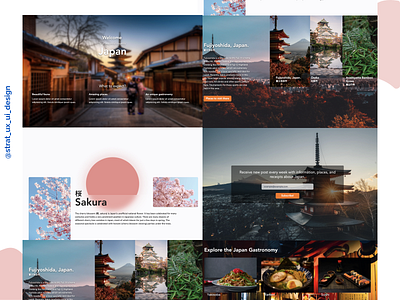 Japan Landing Page Tour design figma japan landing page ui ux web design