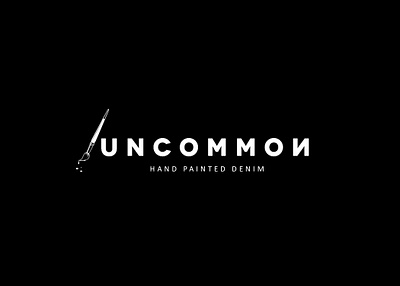 UNCOMMON Logo Design art artist attractive brand brand identity branding brush business company design graphic design hand lettermark logo logo design painted pen personal professional wordmark