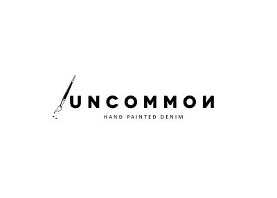 UNCOMMON Logo Design art artist attractive brand brand identity branding brush business company design graphic design hand logo logo design painted painting personal professional uncommon