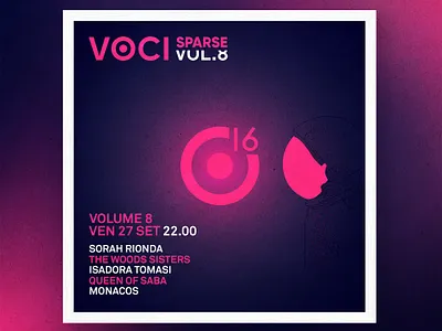 VOCI SPARSE VOL.8 _ 27.09.2019 concert event flyer gig instagram layout live logo night post show text