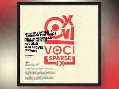 VOCI SPARSE VOL.IX _ 22.11.2019 2019 branding concert design drawing event flyer gig illustration indie instagram live night post rock show