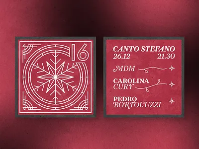 CANTO STEFANO 2019 christmas event gig happy holiday live logo night red redesign season show white