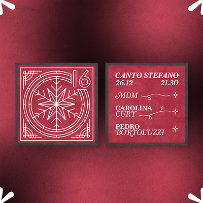 CANTO STEFANO 2019 christmas event gig happy holiday live logo night red redesign season show white