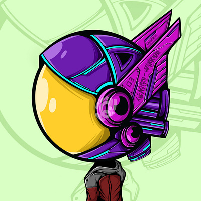 THE ASTRO WARIOR art astronaut character design digital art doodle illustration