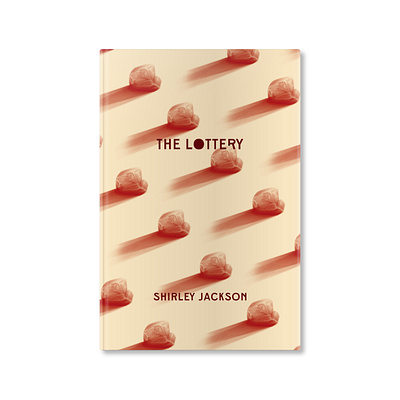 The Lottery by Shirley Jackson book cover design illustration typography