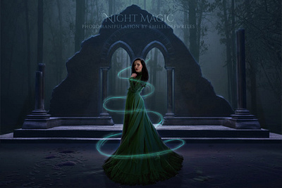 Night Magic - Photo Manipulation fantasy graphic design illustration photo manipulation