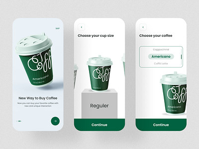 Coffeeshop App appdesign coffee coffeeshop figma freelance ios lightmode ui uidesigner ux uxdesigner visualdesign