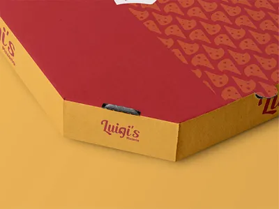 Luigi's - Logo Design abstract adobe illustrator artwork behance branding challenge clean concept dribbble graphic design logo logo design packaging pizza pizza design pizzeria portfolio product restaurants typography logo