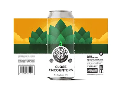 Brickyard Brewing: Close Encounters beer beer can brewery buffalo ny illustration label packaging stronghold studio