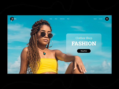 Fashion (Hero Section) banner fashion graphic design herobanner landinpage