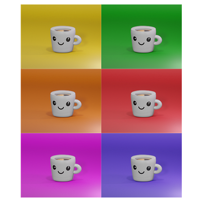 Coffee 3d art blender blender3d coffee low poly
