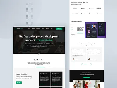 Pragmatic Coders - software house homepage black branding design green homepage ui ui ux uidesign ux ux design webpage
