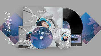 glass half full album art album cover design mockup photoshop portfolio
