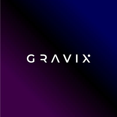 GRAVIX Logo adobe adobe illustrator branding creative custom design graphic design logo logo design professional space space logo unique