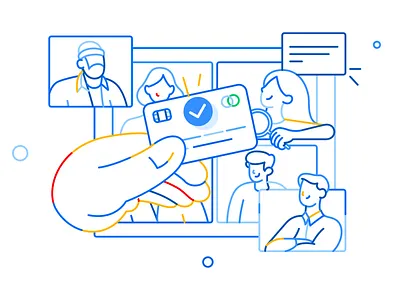 Market Research Exploration app card character color creative concept illustration line market outline participant pay payment product illustration research stroke ui user research ux