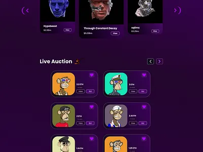 NFT Website design app design typography ui website design