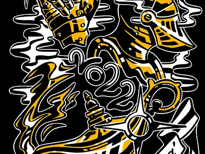 Bid Day 2022 Shirt Design clothing design drawing illustration illustrative knight medieval shirt shirtdesign typography