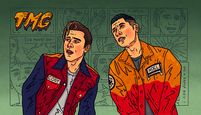 TMG Poster bully comic conceptart design drawing grunge illustration illustrative lineart poster typography