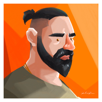 Selfportrait illustration