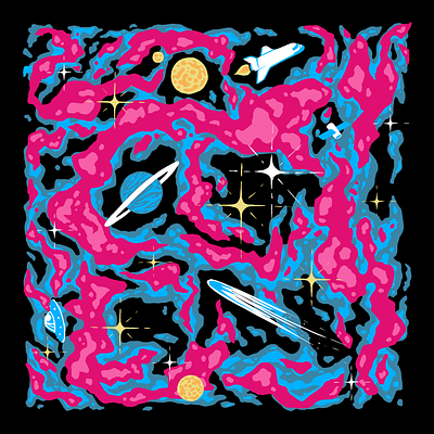 Space Carpet illustration space