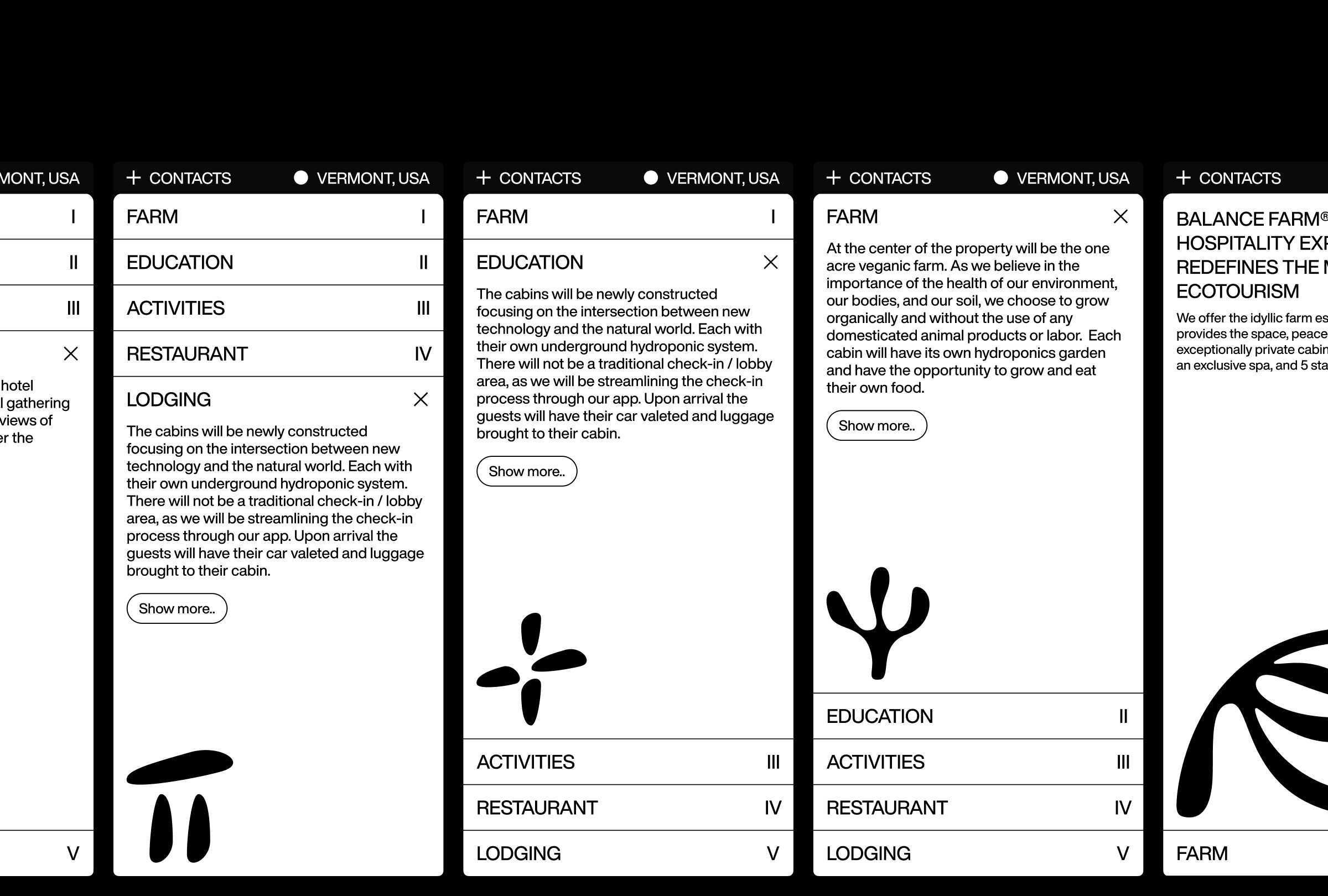 UX/UI & Brand design for Balance Farm™ brand branding flat ui grid icon set icons interface logo logodesign logotype minimal minimalistic mobile modern simple system ui ux uxui web