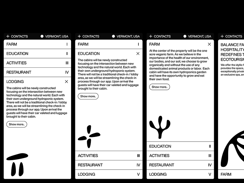 UX/UI & Brand design for Balance Farm™ brand branding flat ui grid icon set icons interface logo logodesign logotype minimal minimalistic mobile modern simple system ui ux uxui web